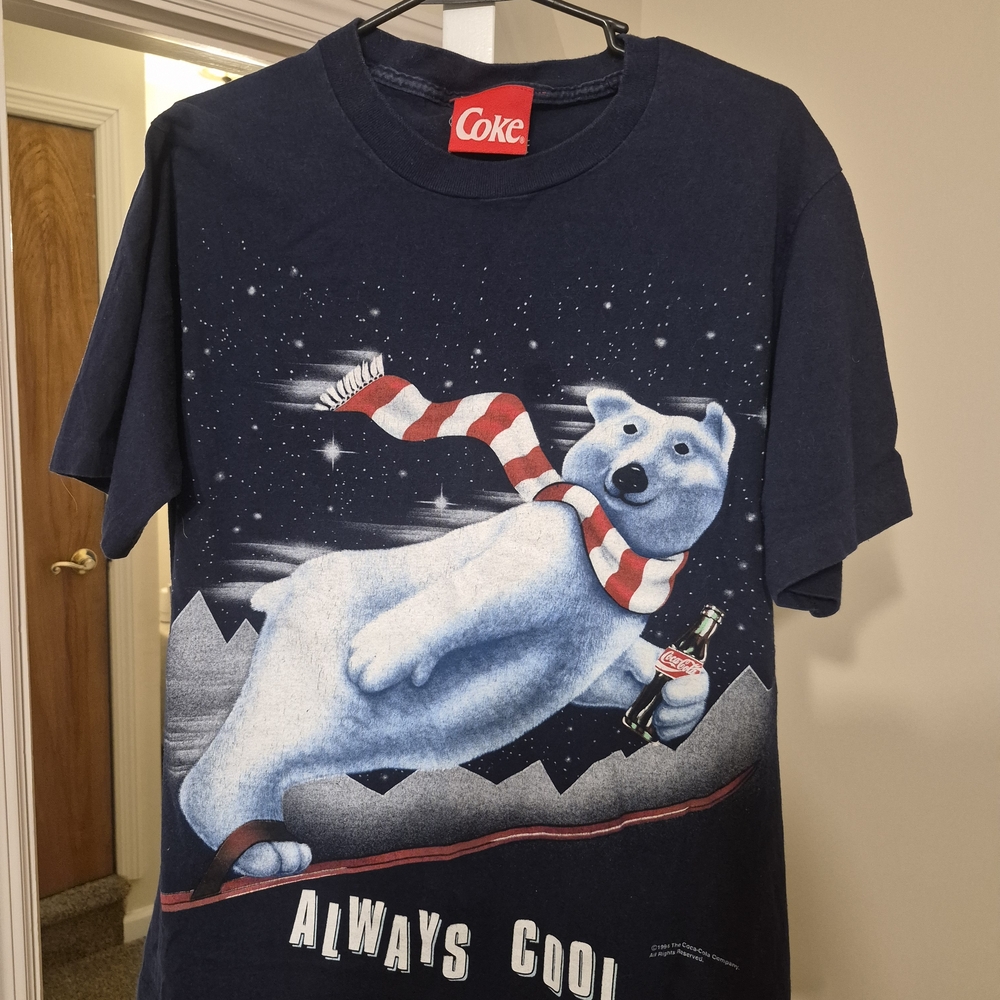 1994 Vintage Single Stitch Coca Cola Bear Made In USA T-Shirt